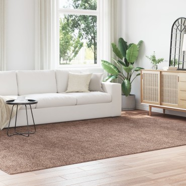 vidaXL Χαλιά Shaggy με Λάτεξ Καφέ 240x340cm