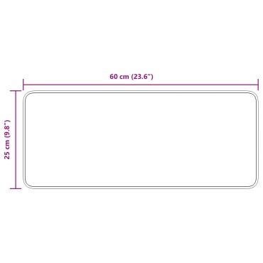 vidaXL Χαλιά Σκαλοπατιών με Λατέξ Κρεμ 25x60 εκ