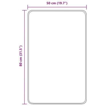 vidaXL Πατάκι Μπάνιου Ορθογώνιο Τιρκουάζ 50x80 εκ Πολυπροπυλένιο Αντιολισθητικό