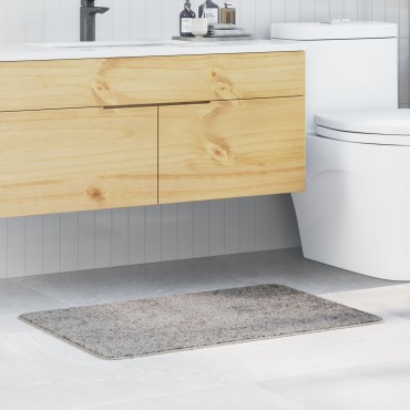 vidaXL Πατάκι Μπάνιου Ορθογώνιο Γκρι 60x90 εκ. Πολυπροπυλένιο Αντιολισθητικό