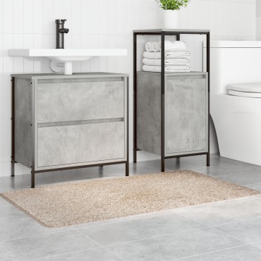 vidaXL Πατάκι Μπάνιου Ορθογώνιο Κρεμ 70x120 εκ. Πολυπροπυλένιο Αντιολισθητικό
