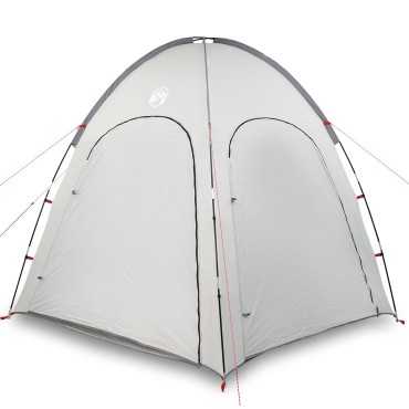 vidaXL Τέντα Πισίνας Γκρι 366x305 εκ. Αδιάβροχη
