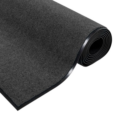 vidaXL Πατάκι πόρτας πλενόμενο σε ανθρακί 120x250 εκ.