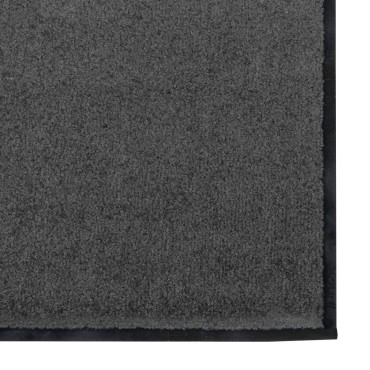 vidaXL Πατάκι πόρτας Πλενόμενο Ανθρακί 120x300 εκ