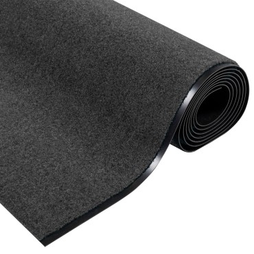 vidaXL Πατάκι Πόρτας Πλενόμενο Ανθρακί 120x400 εκ.
