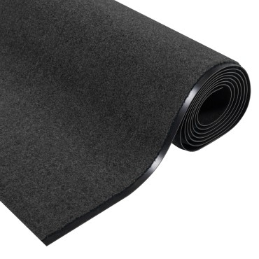 vidaXL Πατάκι πόρτας Ροτόντα Ανθρακί 120x400 εκ