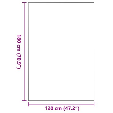 Πατάκι πόρτας vidaXL Ορθογώνιο Μπεζ 120x180 εκ