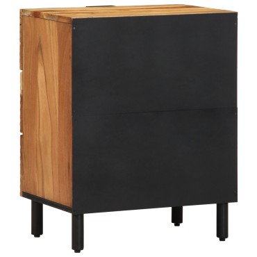 vidaXL Κομοδίνο 50x33x62cm Μασίφ ξύλο ακακίας 1 τεμ.