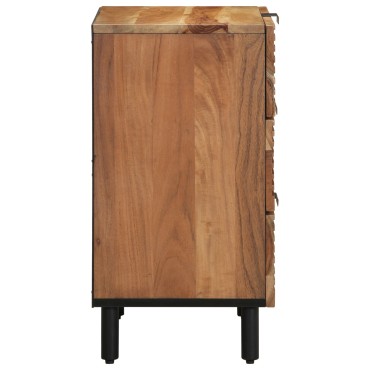 vidaXL Κομοδίνο 50x33x62cm Μασίφ ξύλο ακακίας 1 τεμ.