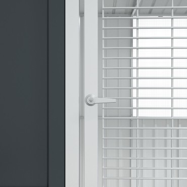 vidaXL Κλουβάκι Πουλιών Ανθρακί 112x215x141 εκ Ατσάλι