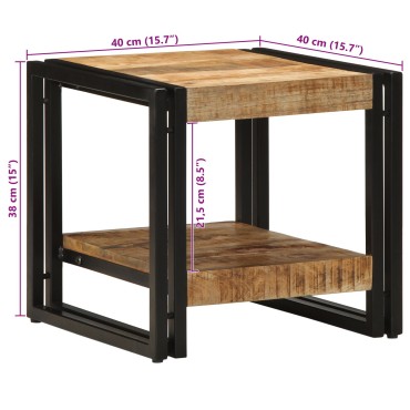 vidaXL Τραπέζι Καφέ 40x50x38cm Μασίφ Ξύλο Μάνγκο 1 τεμ.