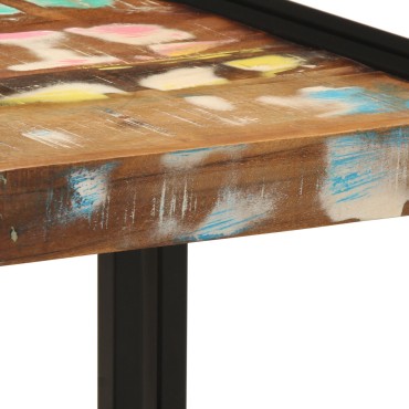 vidaXL Τραπεζάκι καφέ Πολύχρωμο 40x50x38cm Μασίφ Ανακυκλωμένο Ξύλο 1 τεμ.
