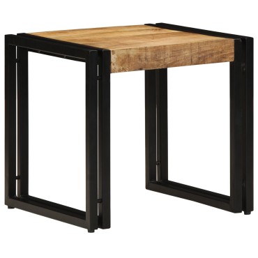 vidaXL Τραπέζι καφέ 40x50x38cm Μασίφ τραχύ ξύλο μάνγκο 1 τεμ.