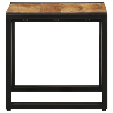 vidaXL Τραπέζι καφέ 40x50x38cm Μασίφ τραχύ ξύλο μάνγκο 1 τεμ.