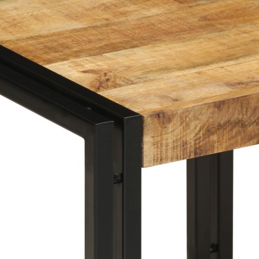 vidaXL Τραπέζι καφέ 40x50x38cm Μασίφ τραχύ ξύλο μάνγκο 1 τεμ.