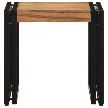 vidaXL Τραπεζάκι καφέ 40x50x38cm Μασίφ ξύλο ακακίας 1 τεμ.