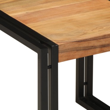 vidaXL Τραπεζάκι καφέ 40x50x38cm Μασίφ ξύλο ακακίας 1 τεμ.