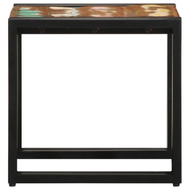 vidaXL Τραπεζάκι καφέ Πολύχρωμο 40x50x38cm Μασίφ Ανακυκλωμένο Ξύλο 1 τεμ.