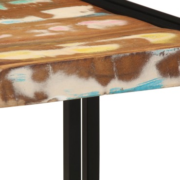 vidaXL Τραπεζάκι καφέ Πολύχρωμο 40x50x38cm Μασίφ Ανακυκλωμένο Ξύλο 1 τεμ.