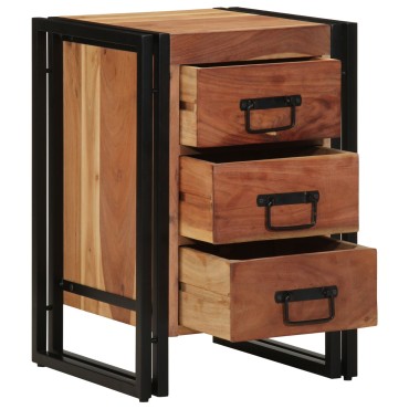 vidaXL Κομοδίνο 40x40x59cm Μασίφ ξύλο ακακίας 1 τεμ.