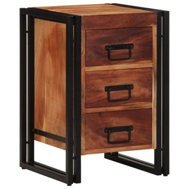 vidaXL Κομοδίνο 40x40x59cm Μασίφ ξύλο ακακίας 1 τεμ.