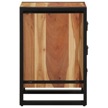 vidaXL Κομοδίνο 40x40x59cm Μασίφ ξύλο ακακίας 1 τεμ.