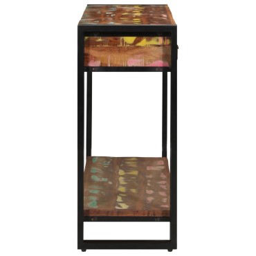 vidaXL Τραπέζι κονσόλας Πολύχρωμο 120x33x75cm Μασίφ ανακυκλωμένο ξύλο 1 τεμ.