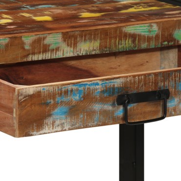 vidaXL Τραπέζι κονσόλας Πολύχρωμο 120x33x75cm Μασίφ ανακυκλωμένο ξύλο 1 τεμ.