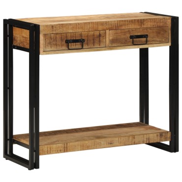 vidaXL Τραπέζι κονσόλας 90x33x75cm Στρατηγικό Μάνγκο 1 τεμ.