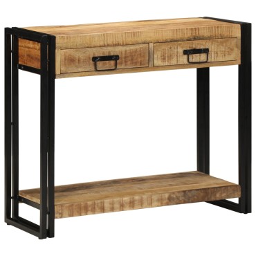 vidaXL Τραπέζι κονσόλας 90x33x75cm Στρατηγικό Μάνγκο 1 τεμ.