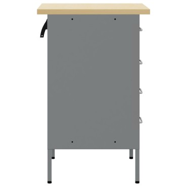 vidaXL Ντουλάπα Εργασίας Μαύρη 50x55x85 εκ. Χάλυβας