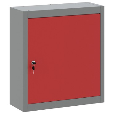 vidaXL Ντουλάπι Εργαλείων Τοίχου Κόκκινο 50x20x55 εκ. Ατσάλι