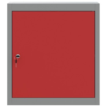 vidaXL Ντουλάπι Εργαλείων Τοίχου Κόκκινο 50x20x55 εκ. Ατσάλι