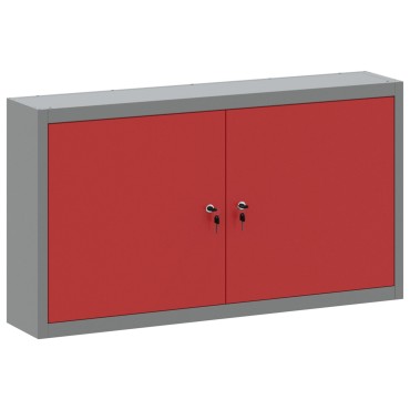vidaXL Ντουλάπα Εργαλείων Τοίχου Κόκκινη 100x20x55 εκ Ατσάλι