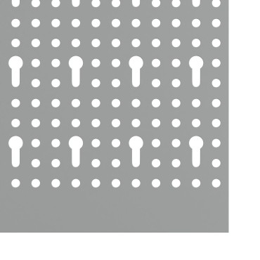 vidaXL Pegboards 3 τεμάχια με 15 αξεσουάρ Γκρι 50x80 εκ Ατσάλι