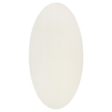 vidaXL Χαλιά Κρεμ Πολυεστέρας 80x150cm Ωοειδές χαλί Ωοειδές