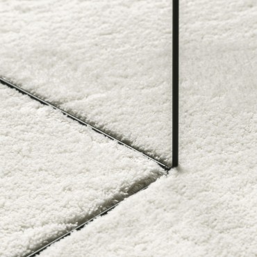vidaXL Χαλιά Κρεμ Πολυεστέρας 80x150cm Ωοειδές χαλί Ωοειδές