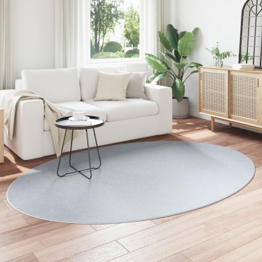 vidaXL Χαλιά Γκρι Πολυεστέρας 160x230cm Χαλιά χώρου Ωοειδή
