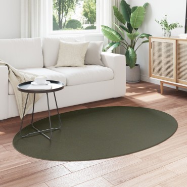 vidaXL Χαλιά Δάσος Πράσινο Πολυεστέρας 120x170cm Χαλιά χώρου Ωοειδή