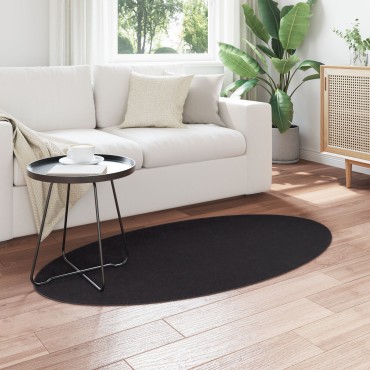 vidaXL Χαλιά Μαύρο Πολυεστέρας 80x150cm Αντιολισθητό Χάλι χώρου
