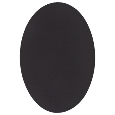χαλί vidaXL ""HUARTE"" μαύρο 120x170cm οβάλ