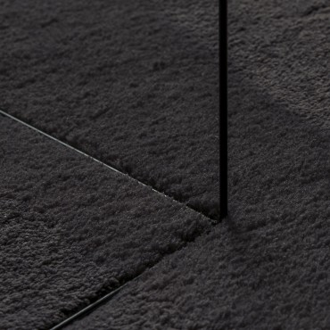 χαλί vidaXL ""HUARTE"" μαύρο 120x170cm οβάλ