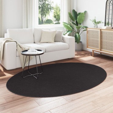 vidaXL Χαλιά Μαύρο Πολυεστέρας 140x200cm Αντιολισθητό Χαλί χώρου
