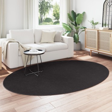 vidaXL Χαλιά ""HUARTE"" Μαύρο 160x230cm Οβάλ