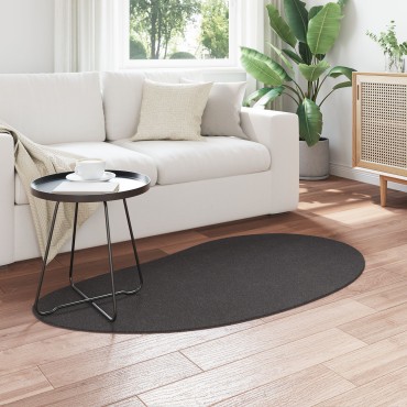 vidaXL Χαλί Ανθρακί 80x150cm Πολυπροπυλένιο με αντιολισθητική βάση