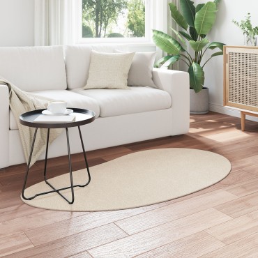 vidaXL Χαλιά χώρου Μπεζ 80x150cm Πολυεστέρας Αντιολισθητικό