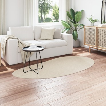 vidaXL Χαλιά Μπεζ 100x200cm Πολυεστέρα Αντιολισθητικό