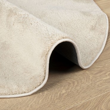 vidaXL Χαλιά Μπεζ 100x200cm Πολυεστέρα Αντιολισθητικό
