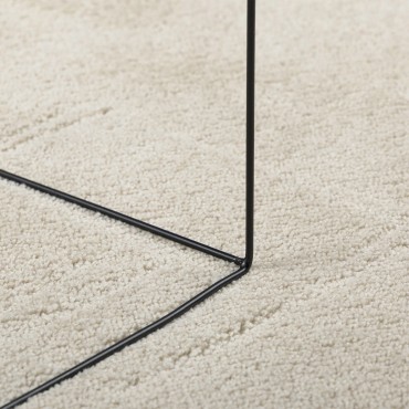 vidaXL Χαλιά Μπεζ 100x200cm Πολυεστέρα Αντιολισθητικό