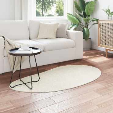 vidaXL Χαλιά χώρου Κρεμ 80x150cm Πολυεσέστερ Αντιολισθητικό